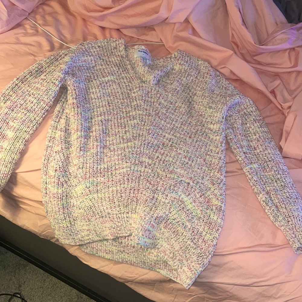 colorful cardigan